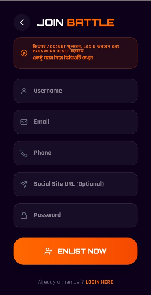 Create Account